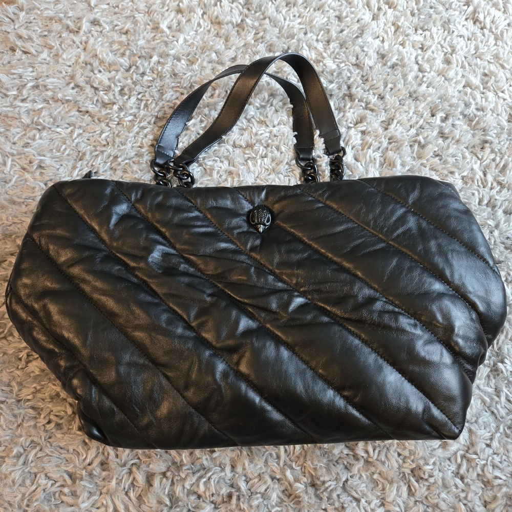 Kurt Geiger Black Quilted Tote Bag